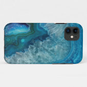 Blue Agate Case-Mate iPhone Hülle (Rückseite (Horizontal))