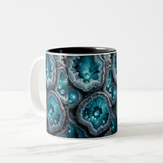 Blue Agate Coffee Tasse (Vorderseite Links)