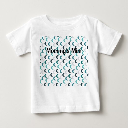 Blue Agate Crescents Baby T-shirt (Vorderseite)