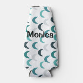 Blue Agate Crescents Flaschenkühler (Vorderseite)