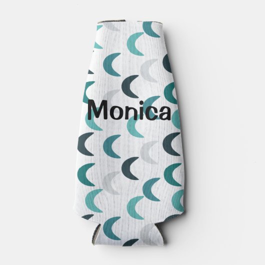 Blue Agate Crescents Flaschenkühler (Vorderseite)