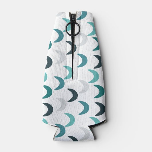 Blue Agate Crescents Flaschenkühler (Rückseite)