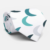 Blue Agate Crescents Krawatte (Gerollt)