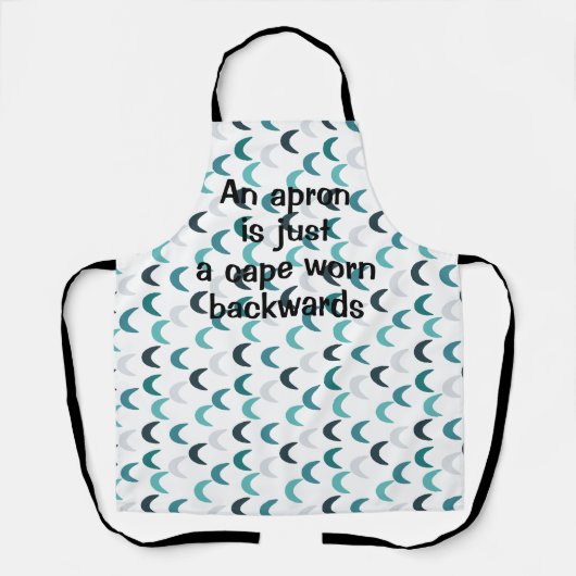 Blue Agate Crescents Schürze (Vorderseite)