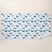 Blue Agate Crescents Strandtuch (Vorderseite)