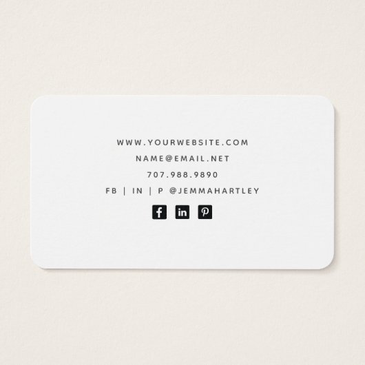 Blue Agate Earring & Necklace Display Cards (Rückseite)