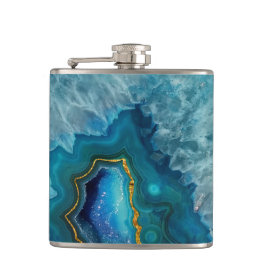 Blue Agate Flask Flachmann