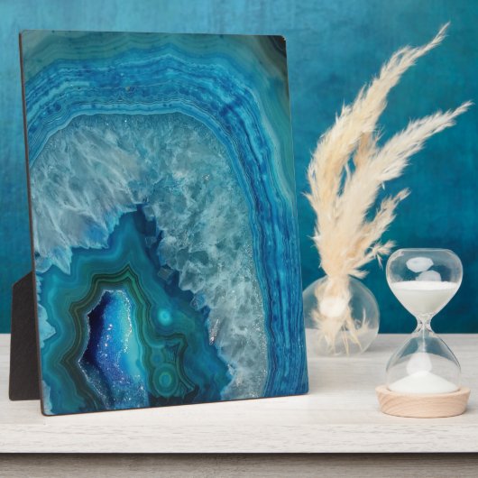 Blue Agate Fotoplatte (Seite)