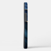 Blue Agate Geode Gold Monogram Case-Mate iPho iPhone Hülle (Rückseite / Rechts)