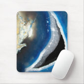 Blue Agate Geode Mousepad (Mit Mouse)