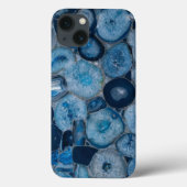 Blue Agate Geode Slices Case-Mate iPhone Hülle (Rückseite)
