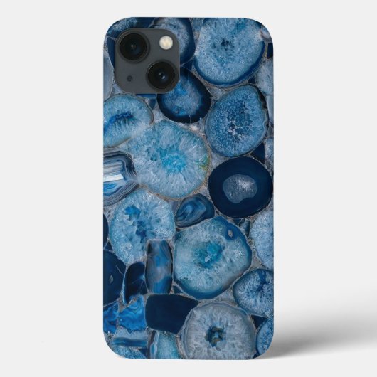 Blue Agate Geode Slices Case-Mate iPhone Hülle (Rückseite)