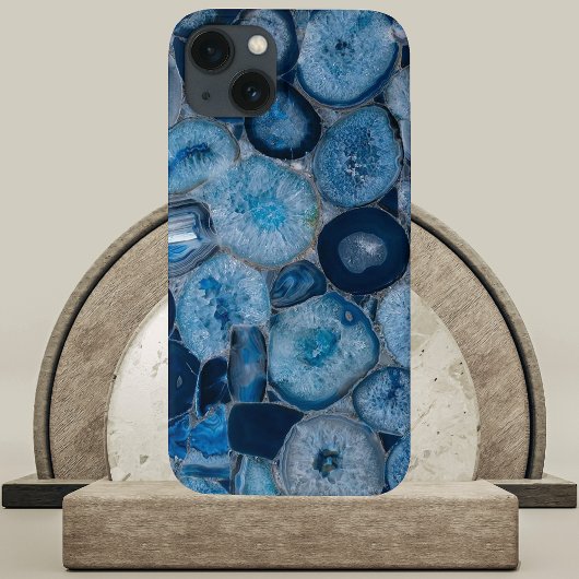 Blue Agate Geode Slices Case-Mate iPhone Hülle