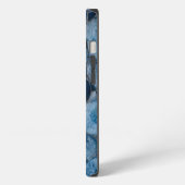 Blue Agate Geode Slices iPhone Hülle (Linke Seite)