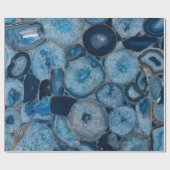 Blue Agate Geschenkpapier (Flach)