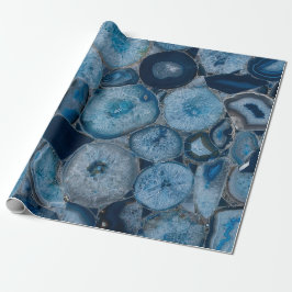 Blue Agate Geschenkpapier