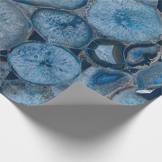 Blue Agate Geschenkpapier (Ecke)