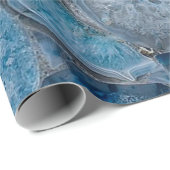 Blue Agate Geschenkpapier (Rolleneckpunkt)