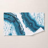 Blue Agate Glitzer Glam #1 Badhandtuch Set (Handtuch)