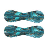 Blue Agate Gold Glitzer Abstrakt Baseball (Paneele)