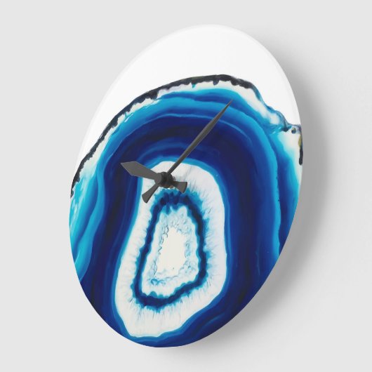 Blue agate große wanduhr (Winkel)