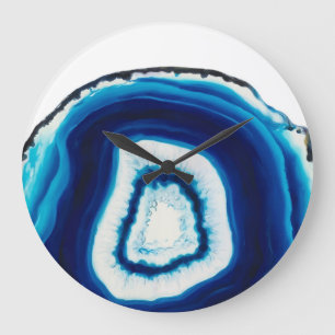 Blue agate große wanduhr