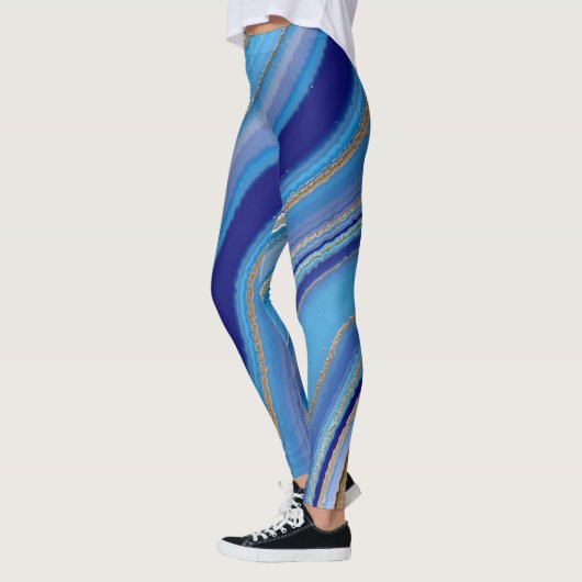 Blue Agate Inspiriert Leggings (Links)
