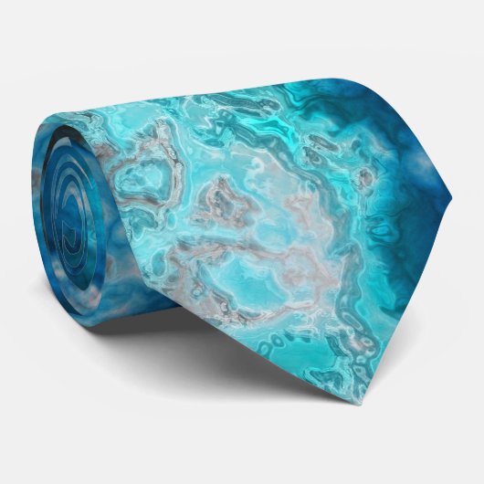 Blue Agate Krawatte (Gerollt)