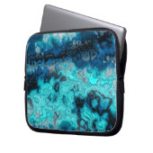 Blue Agate Laptopschutzhülle (Vorderseite Links)