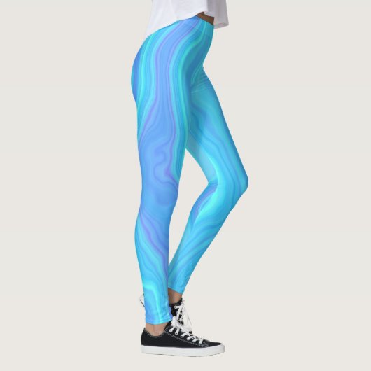 Blue Agate Layers Leggings (Rechts)