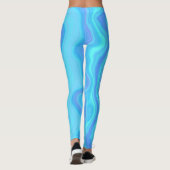 Blue Agate Layers Leggings (Rückseite)