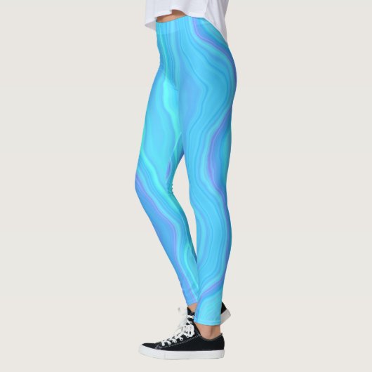 Blue Agate Layers Leggings (Links)