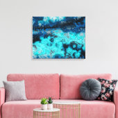 Blue Agate Leinwanddruck (Insitu (Wohnzimmer))