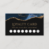 Blue Agate Loyalty Card Visitenkarte (Vorderseite)