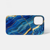 Blue Agate Marble iPhone 12 Tough Case iPhone Hülle (Rückseite (Horizontal))