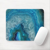 Blue Agate Mouse Pad Mousepad (Mit Mouse)