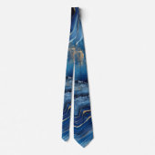 Blue Agate Neck Tie Krawatte (Rückseite)