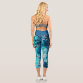 Blue Agate Personalize Capri Leggings (Rückseite)