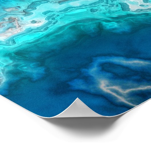 Blue Agate Poster (Ecke)