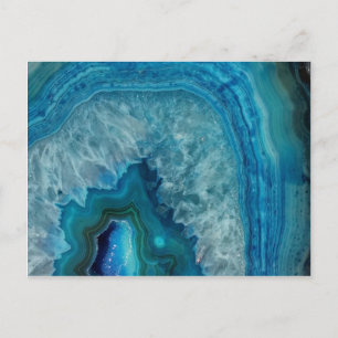 Blue Agate Postkarte