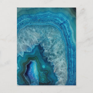 Blue Agate Postkarte