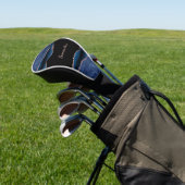 Blue Agate Rose Gold Golf Headcover (In SItu)