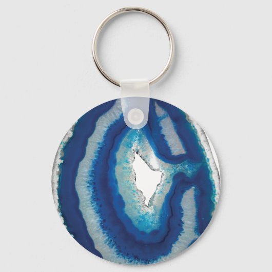Blue Agate Schlüsselanhänger (Vorderseite)