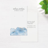 Blue Agate Silver Script Earring Display Card (Schreibtisch)