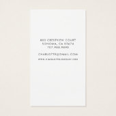 Blue Agate Silver Script Earring Display Card (Rückseite)