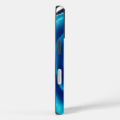 Blue Agate Slice | Abstrakt Case-Mate iPhone Hülle (Rückseite / Rechts)
