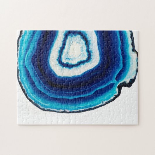 Blue Agate Slice | Puzzle (Horizontal)