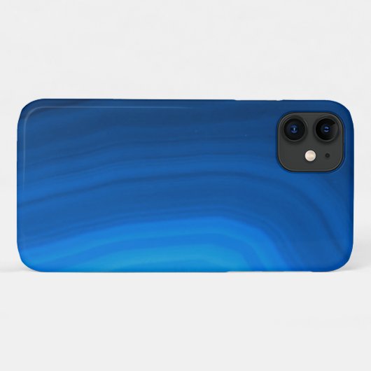 Blue Agate Stone Case-Mate iPhone Hülle (Rückseite (Horizontal))