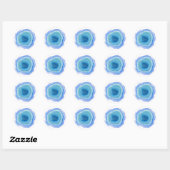 Blue Agate Stone Sticker (Blatt)