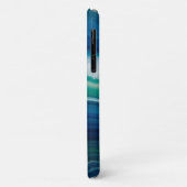 Blue Agate & Teal Geode Luxury Personalized Case-Mate iPhone Hülle (Hinten/Links)